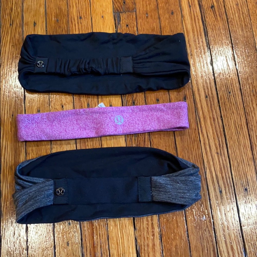 Lot of 3 Lululemon Headbands